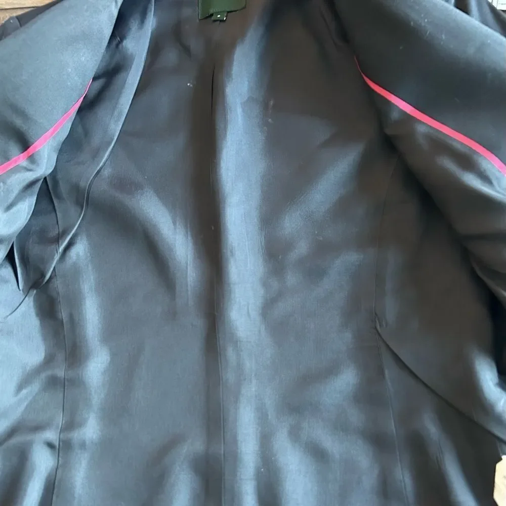 J. Crew Suiting Black Lightweight Wool Lined Blazer Size 0